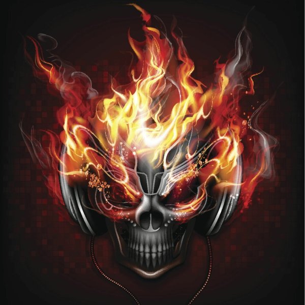 Череп в огне