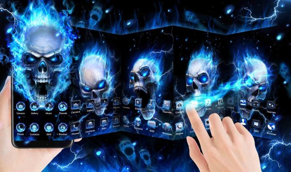 Живые обои черепа