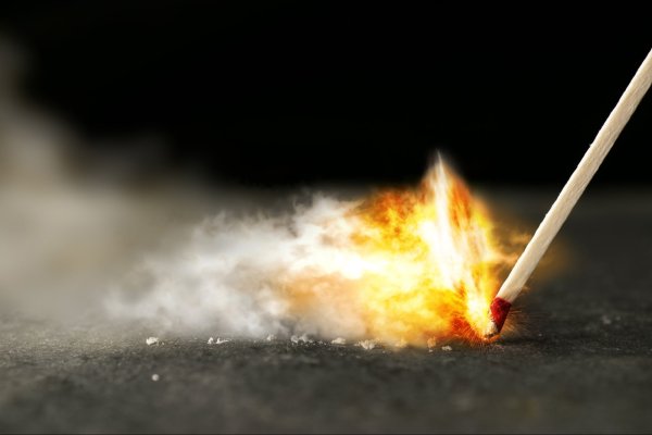 Горение спички