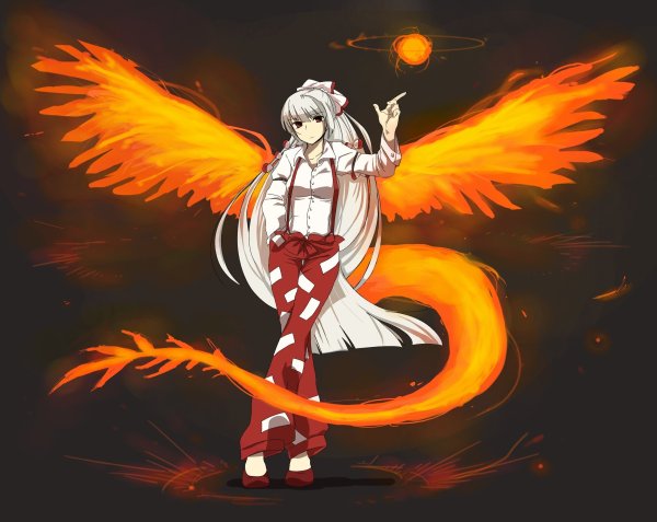 Mokou Fujiwara Wings
