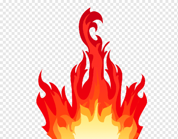 Огонь нарисованный