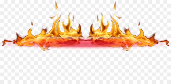 Полоса пламя на прозрачном фоне