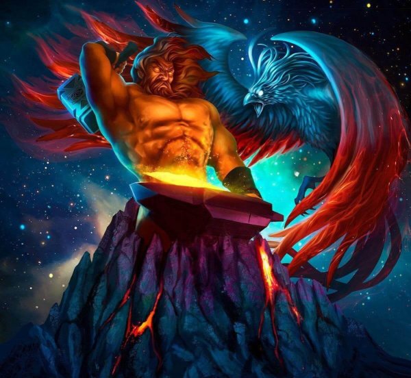 Гефест древнегреческий Бог арт