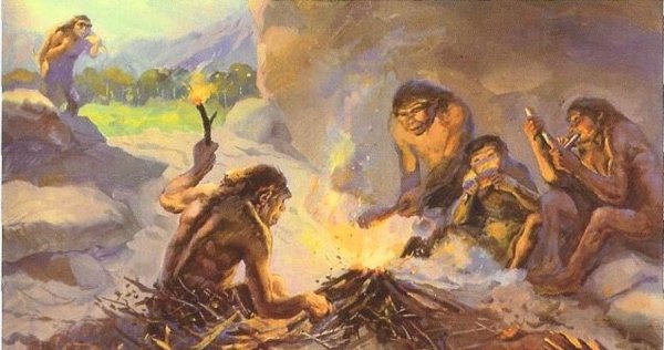 Древние люди и огонь