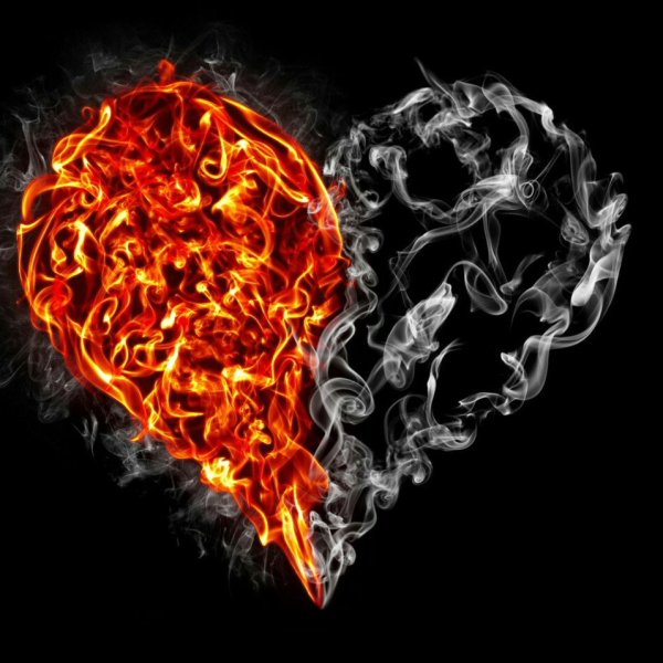 Сердечко из огня