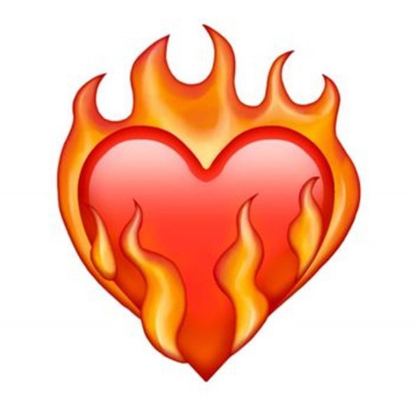 ЭМОДЖИ сердце в огне
