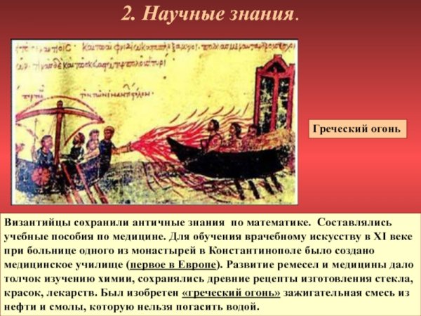 Греческий огонь это в истории
