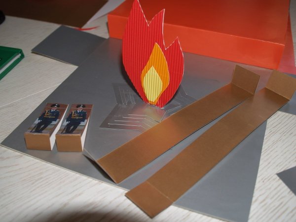 Вечный огонь поделка