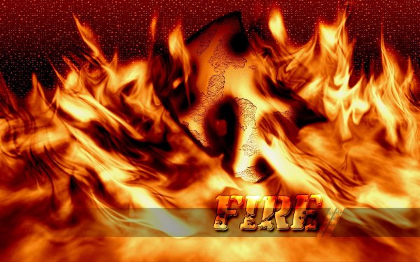 Заставка на рабочий стол огонь