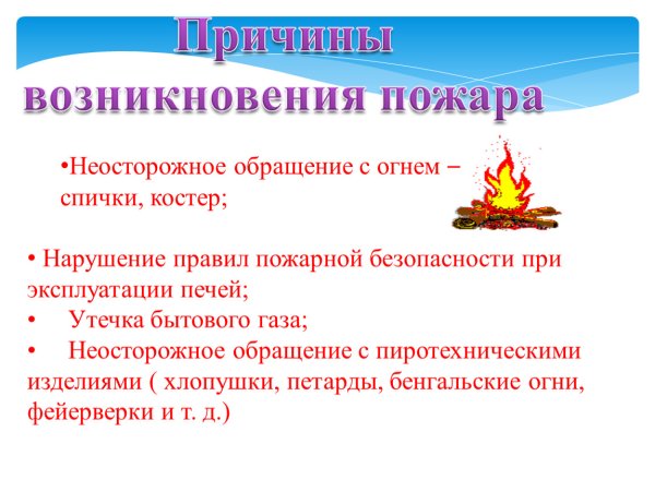 Неосторожное обращение с огнем