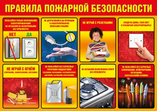 Правила противопожарной безопасности