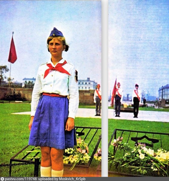 Пионеры у вечного огня 1978