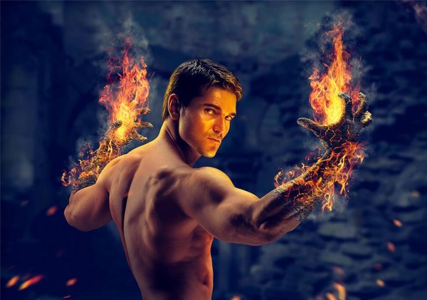 Парень с огненными руками