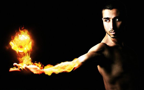 Мужик в огне