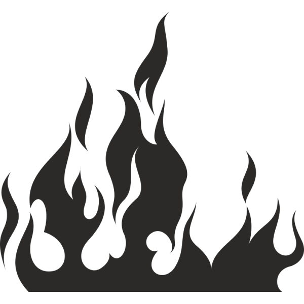 Огонь черно белый