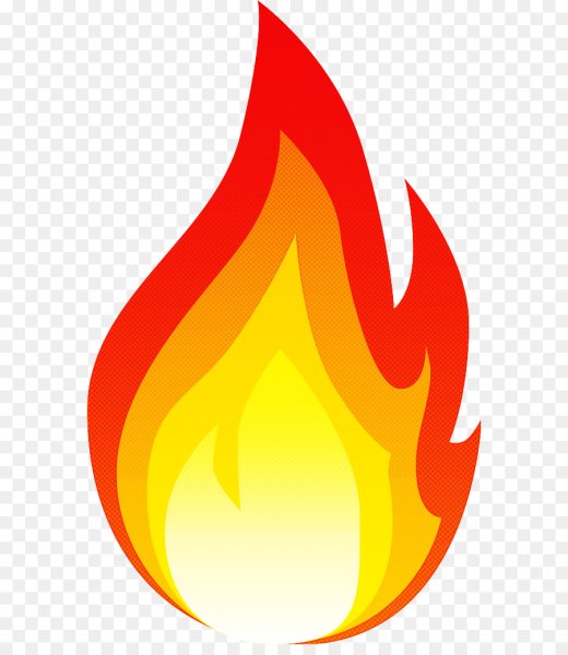 Огонь нарисованный