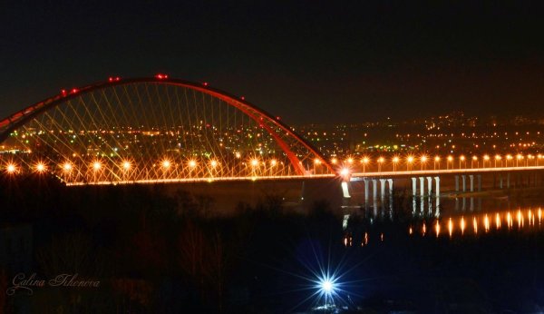 Бугринский мост панорама Новосибирск