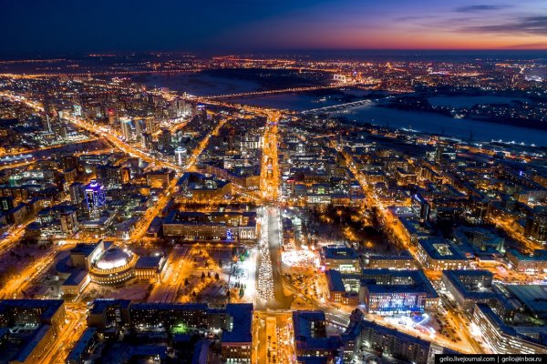 Ночной Новосибирск