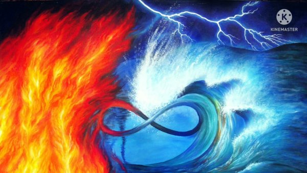 Огонь и вода в живописи