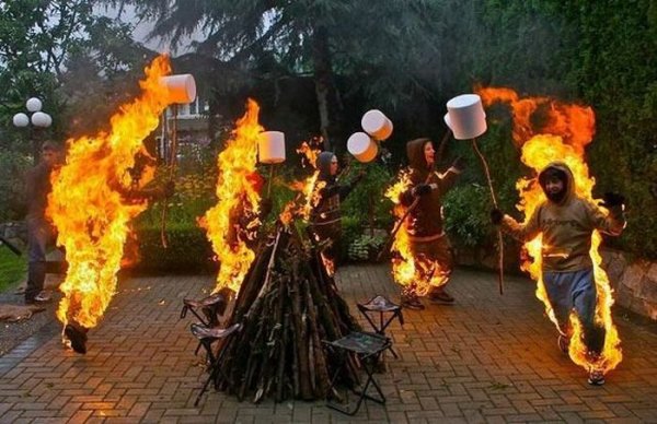 Прикольный огонь