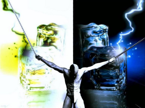 Человек между двух огней