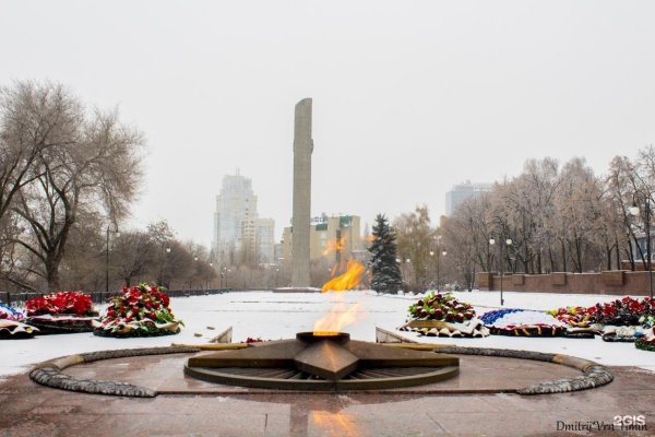 Вечный огонь в Воронеже на площади Победы