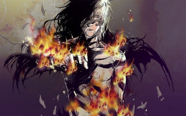 Ичиго Куросаки в огне
