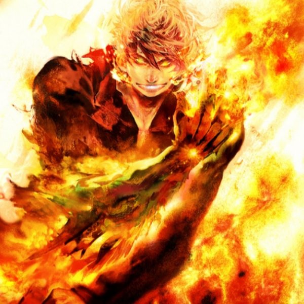 Огненный человек аниме