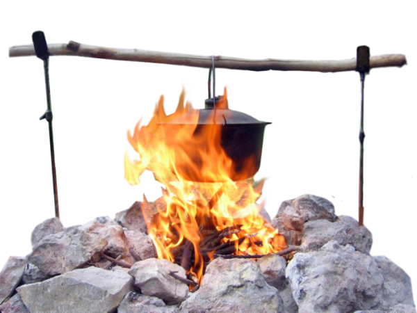 Котелок на огне