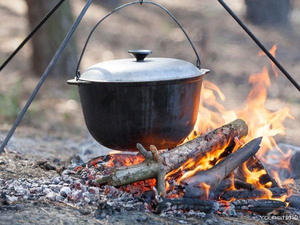 Еда на костре