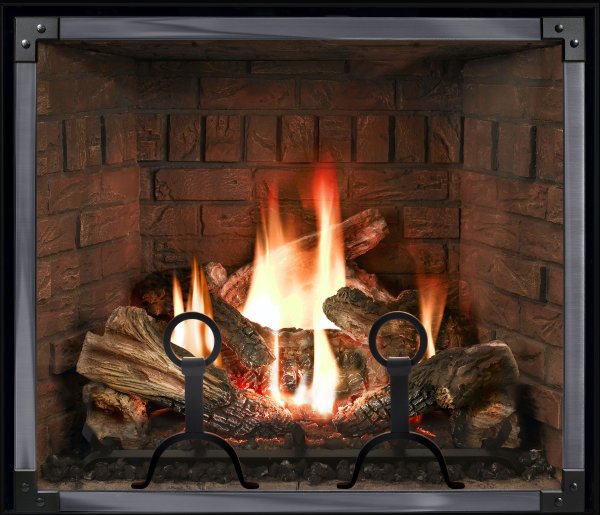 Картина огонь в камине