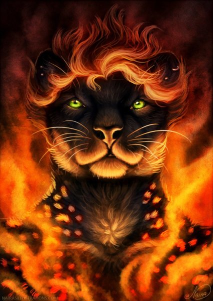 Красный Огненный тигр