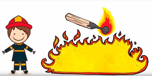 Пожар для детей