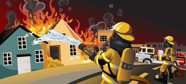 Поджог рисунок