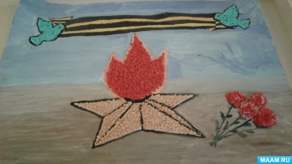 Рисование день Победы в подготовительной группе