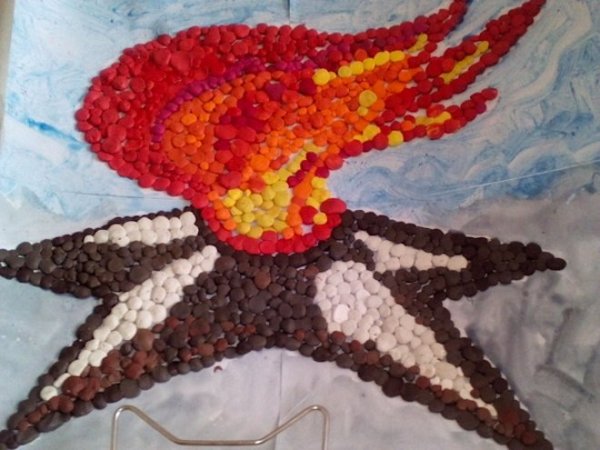 Лепка вечный огонь пластилинография