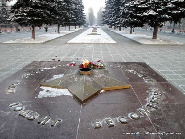 Вечный огонь в городе Абакан