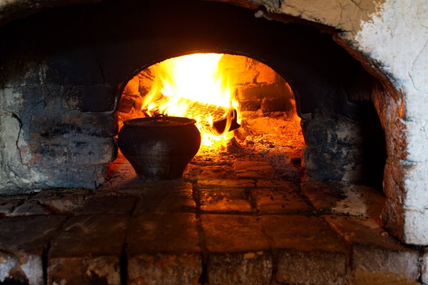 Русская печь с чугунком