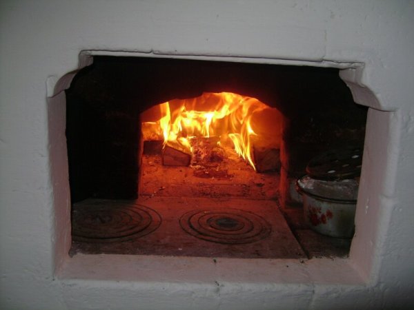 Русская печь топка