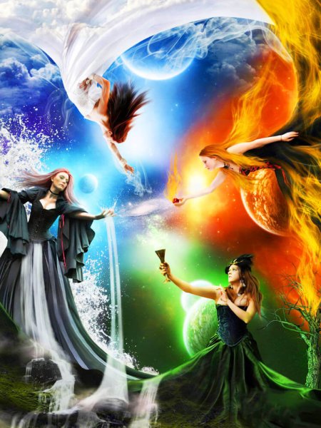 Прекрасный замок четыре стихии