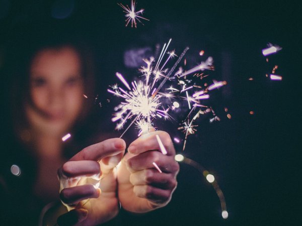 Съемка бенгальского огня