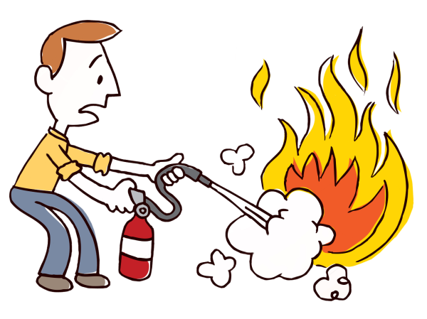 Девочка и пожар PNG