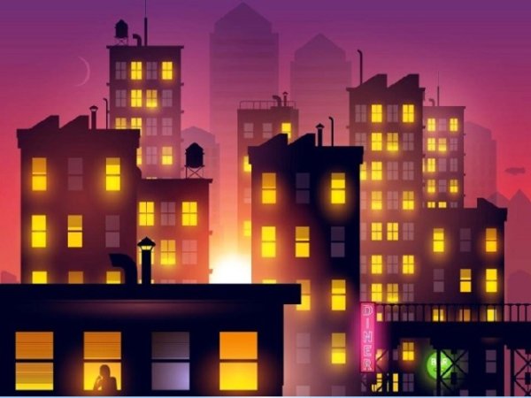 Очертания города