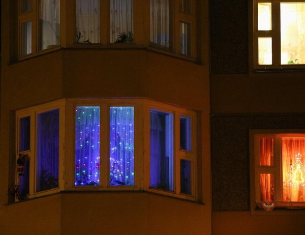 Гирлянда на окно