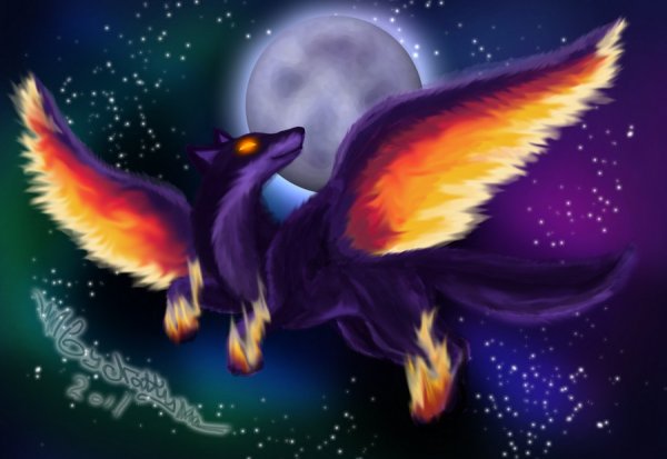 Огненный волк крылатый Семаргл