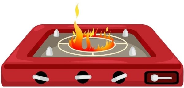 Газовая плита вектор