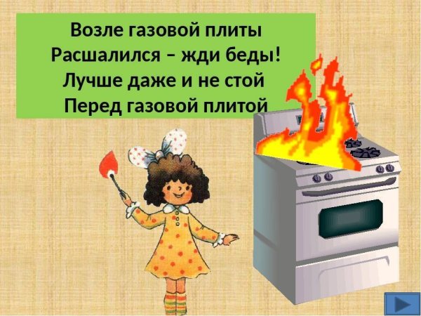 Пламя газовой плиты