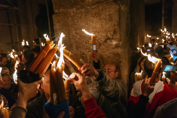 Храм гроба Господня в Иерусалиме Сошествие Благодатного огня