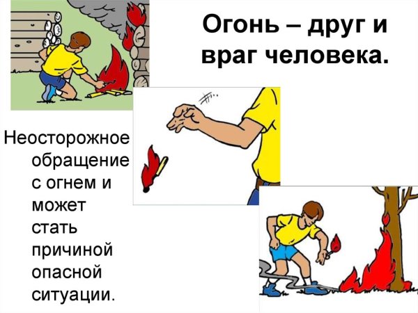 Огонь друг и враг человека