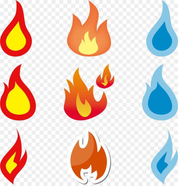 Огонь нарисованный